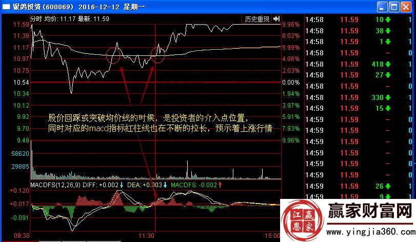 銀鴿投資分時介入點